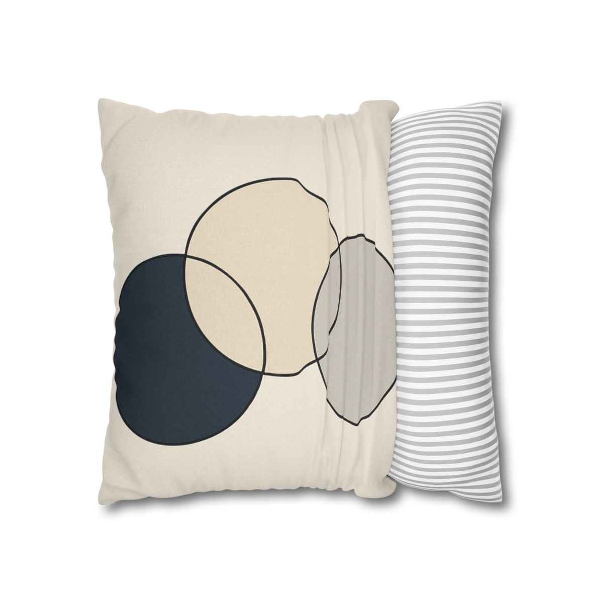 Staggered Trio Of Circles trendy patterned pillow cases