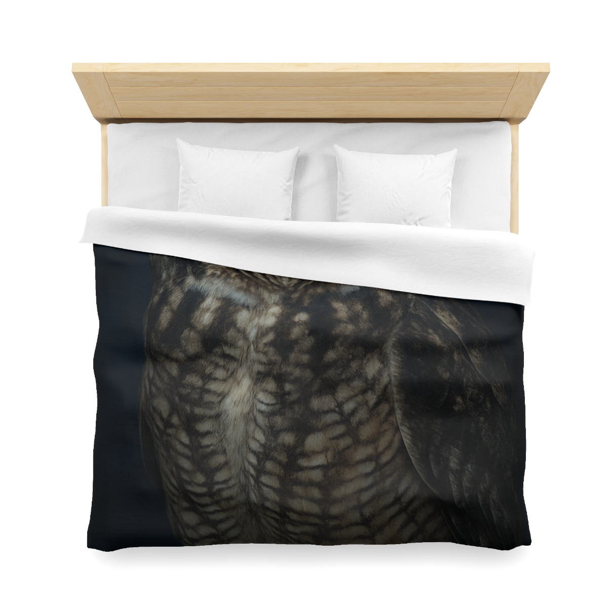 Silent Drift Great Horned Owl personalized bedding duvets