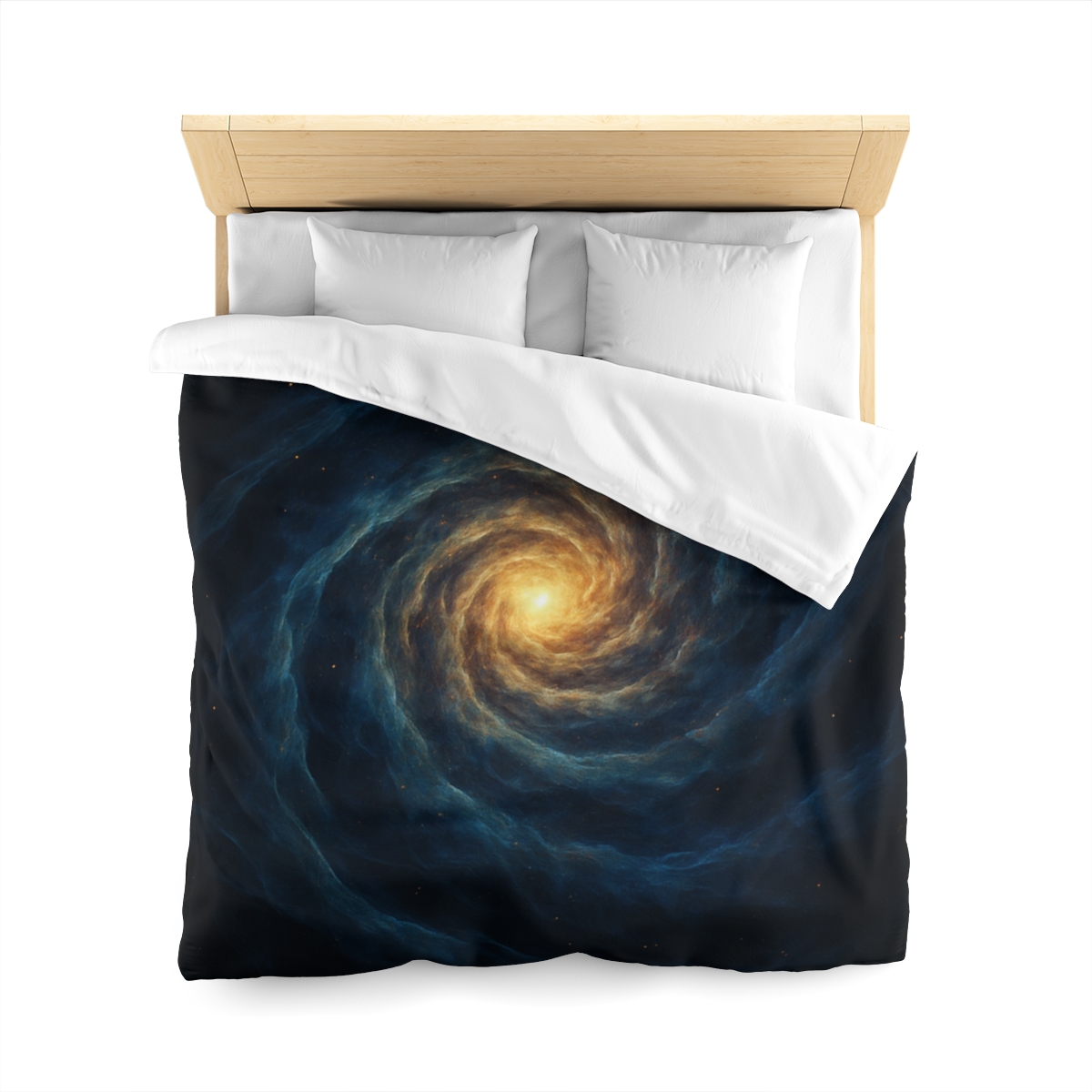 Nebula Spiral Lattice designer printed duvets