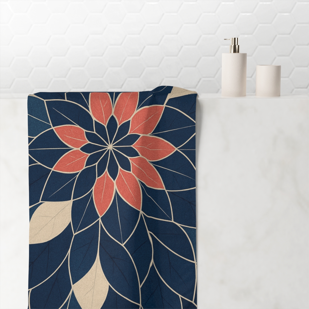 Petal Prism Tessellation trendy hand towels