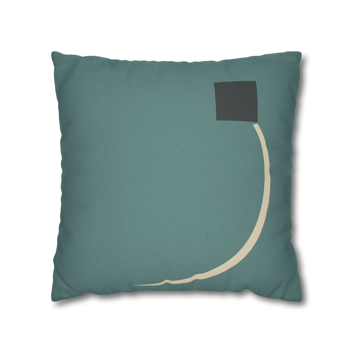 Negative Space Corner Arc soft cotton pillow cases
