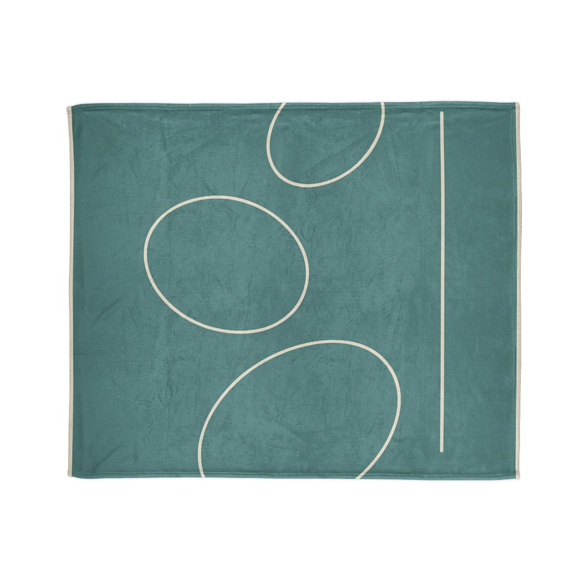 Triad Of Offset Ovals personalized cozy blankets