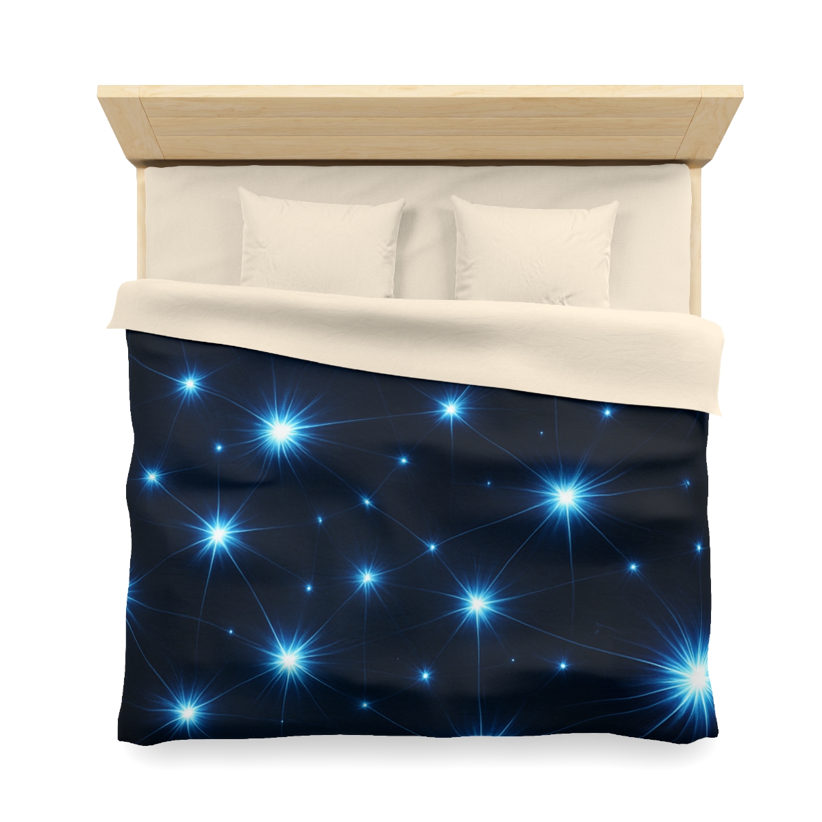 Photon Burst Constellation personalized bedding duvets