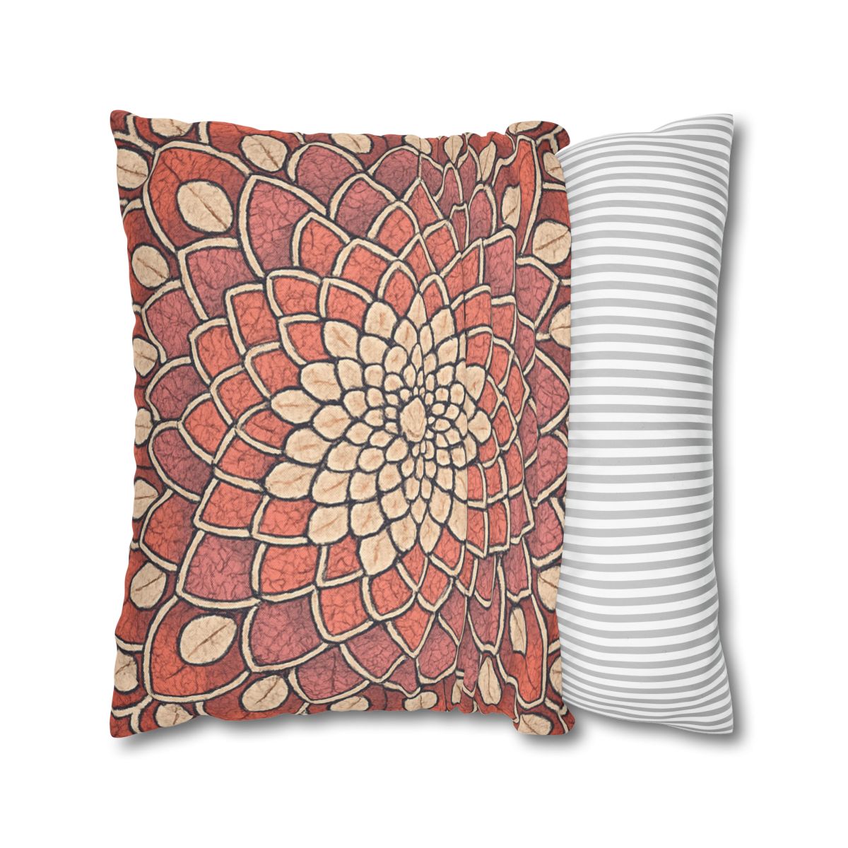 Bud Mosaic Fractal Bloom unique gift pillow cases