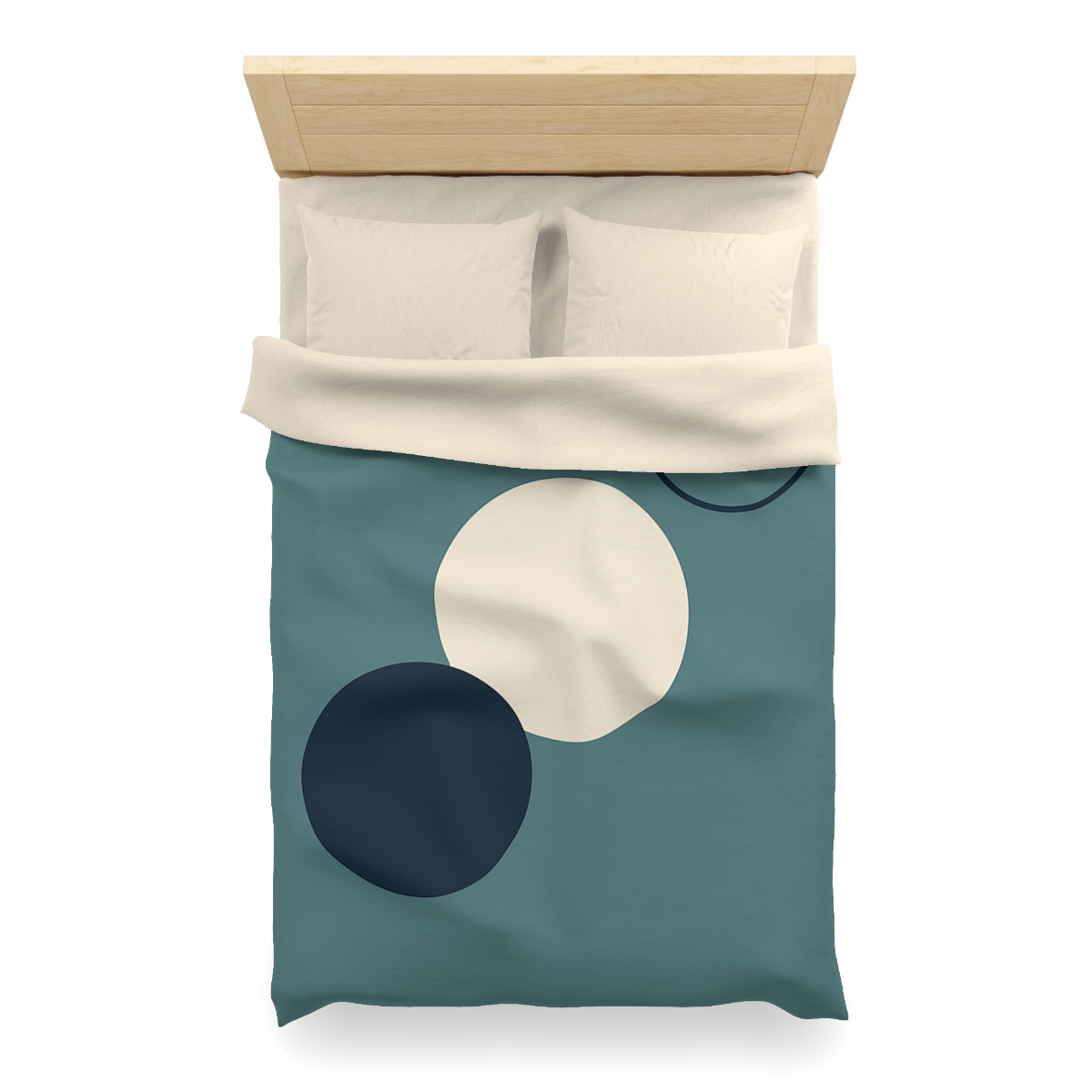 Staggered Trio Of Circles Harmony custom duvets