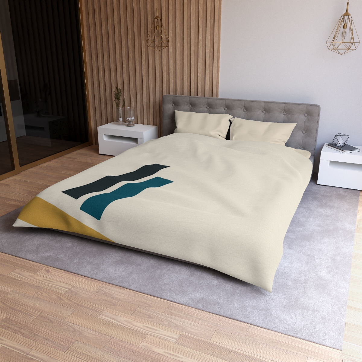 Balanced Triad Of Rectangles personalized bedding duvets