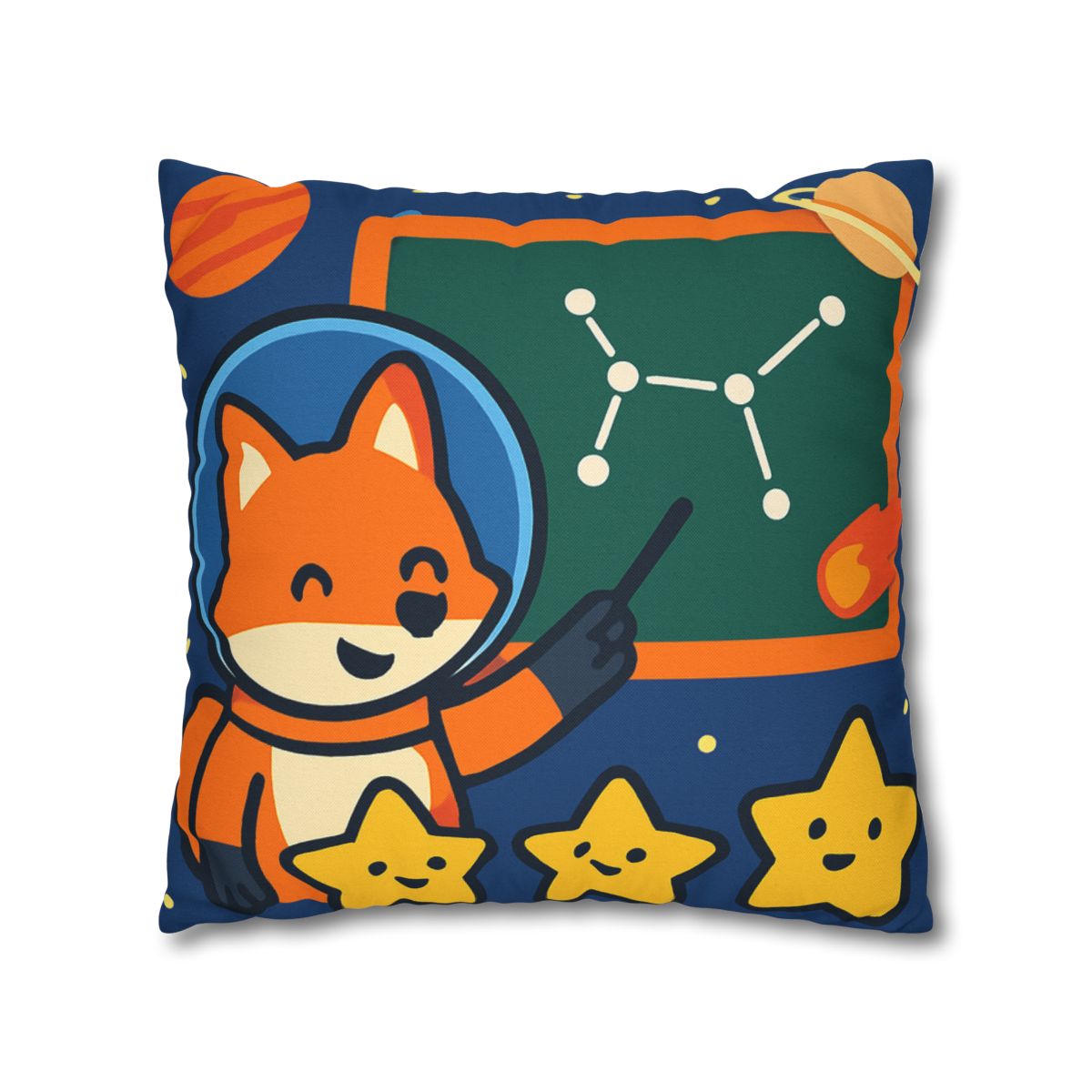 Comet Classroom Space Fox stylish decorative pillowcases