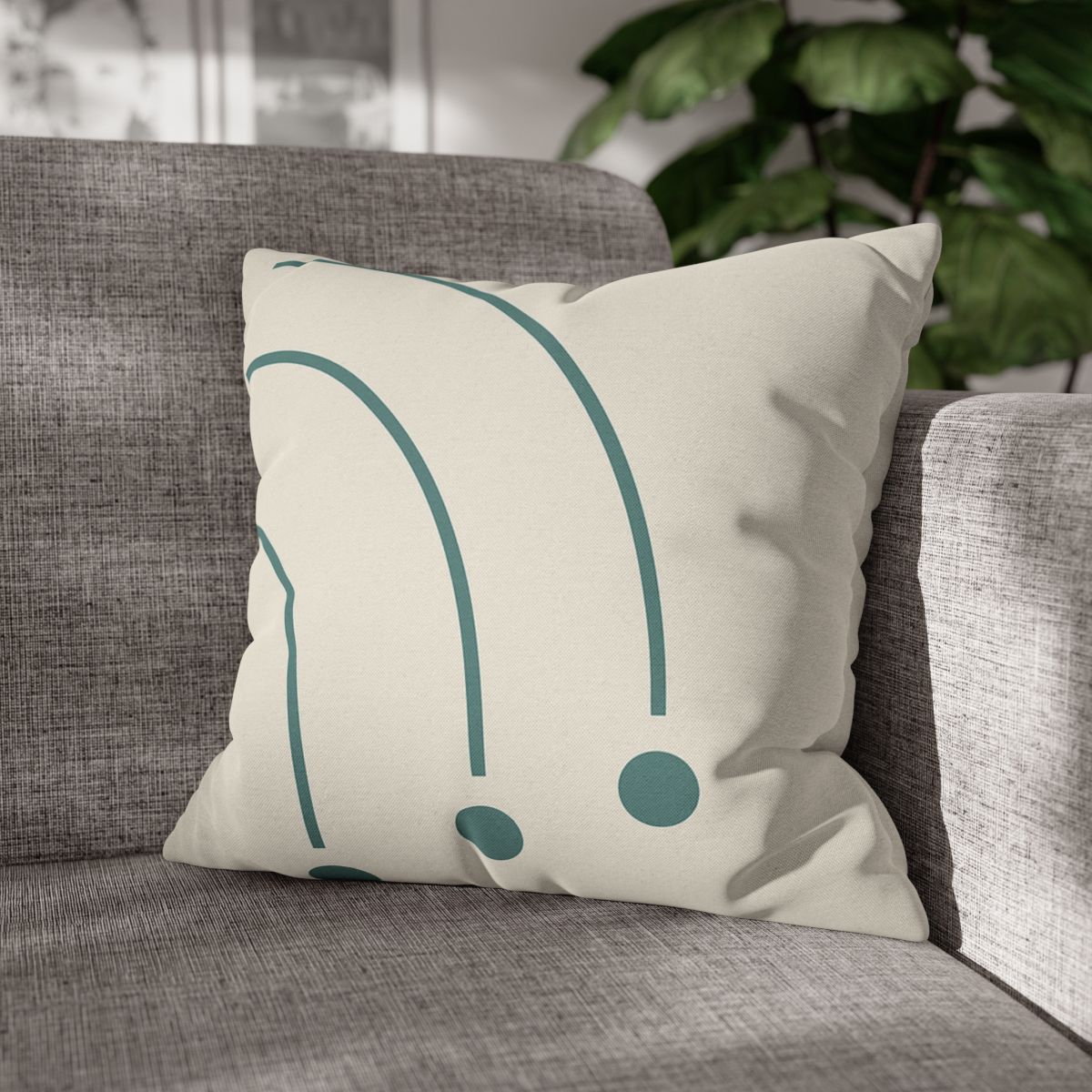 Balanced Arc And Dot Trio personalized pillow covers