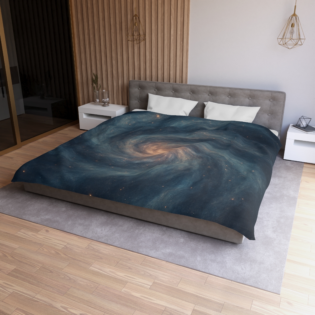 Nebula Spiral Haze personalized bedding duvets