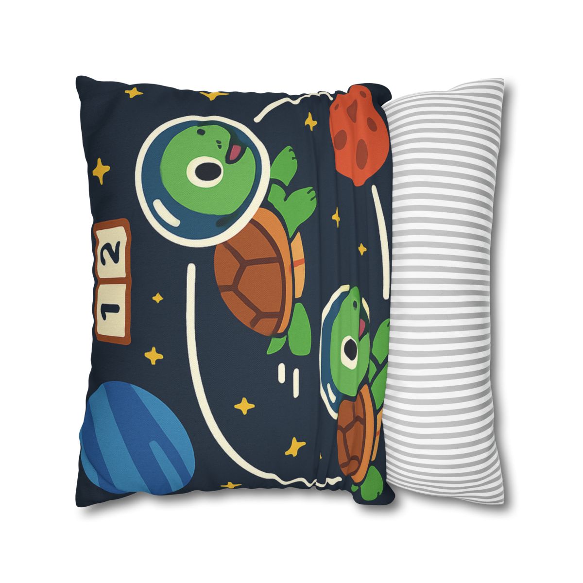 Time Dilation Turtle Race Across Star Track personalized pillow covers