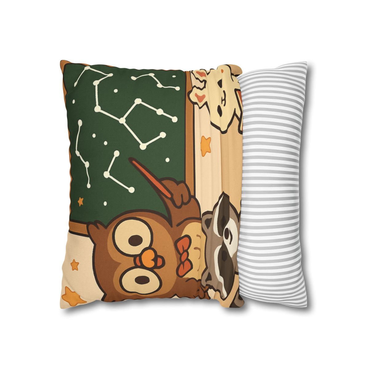 Comet Classroom Owl And The Star Map Chalkboard soft cotton pillow cases