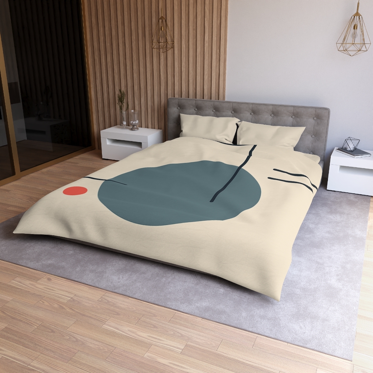 Quiet Orbit With Offset Frame warm winter duvets