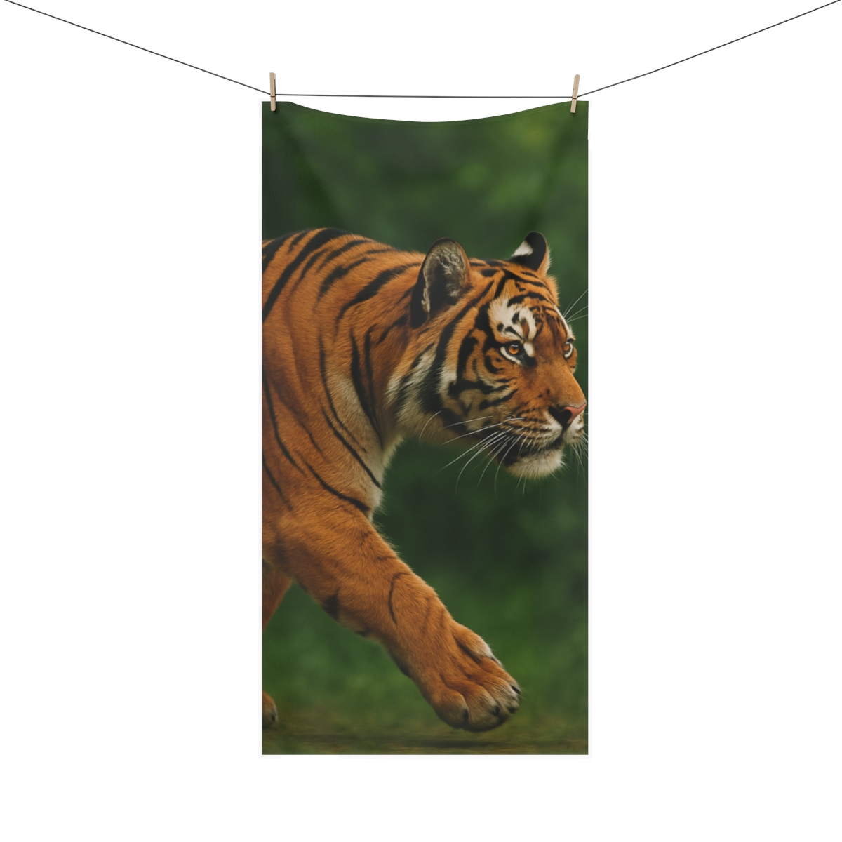 Forest Stalker Bengal Tiger comfortable face towels