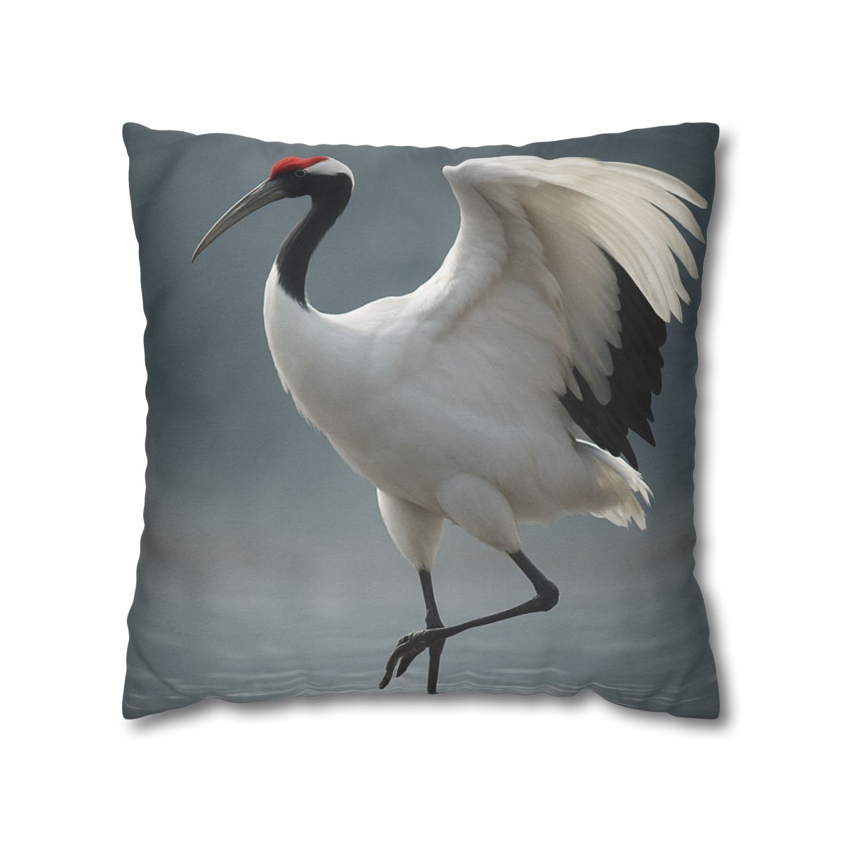 Mist Dancer Red Crowned Crane unique gift pillow cases