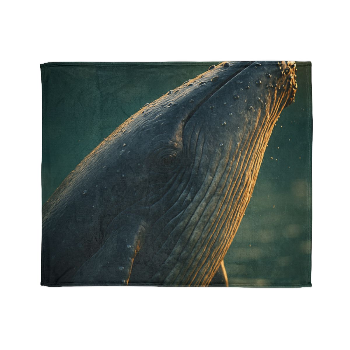 Silver Surge Humpback Whale soft fleece blankets