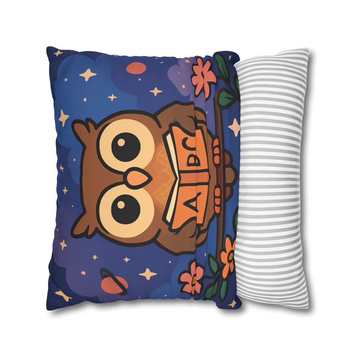 Nebula Garden Owl designer print pillow cases