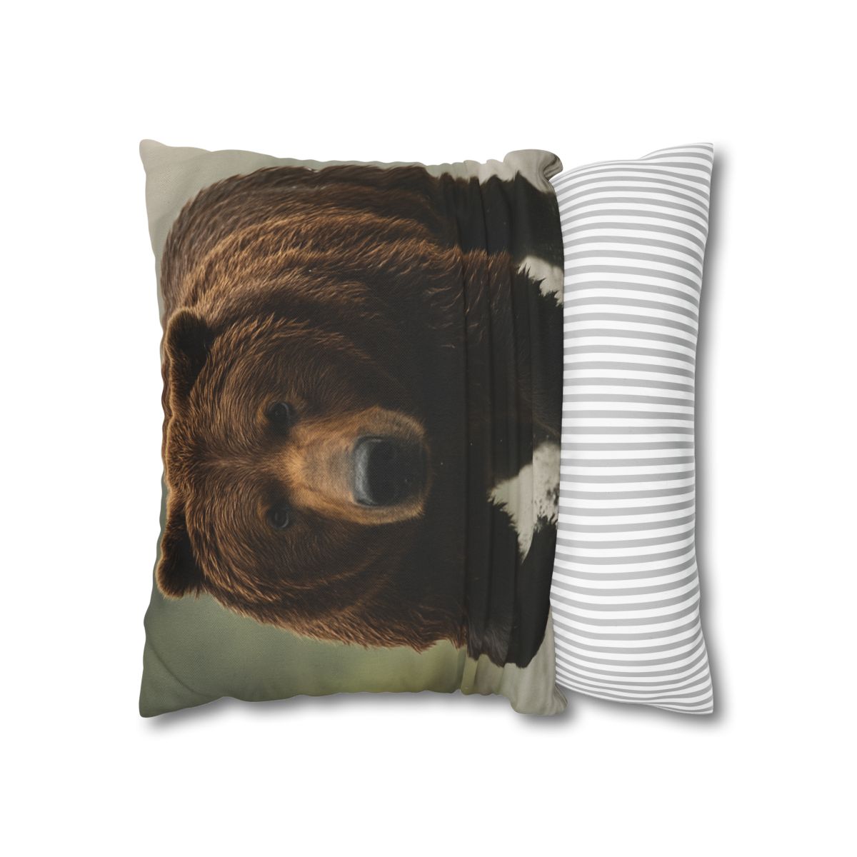 River King Grizzly Bear soft cotton pillow cases