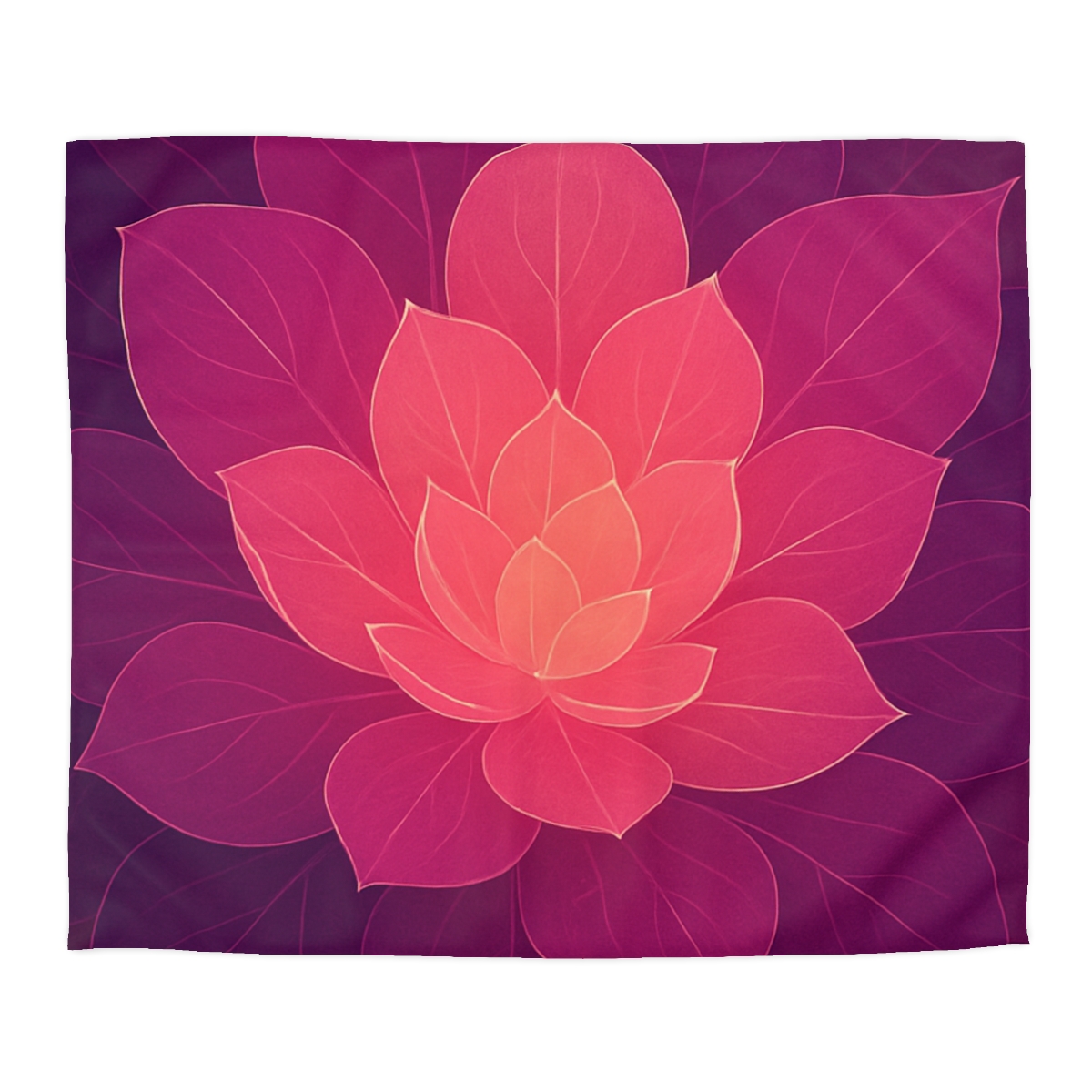 Petal Prism Overlap unique patterned duvets