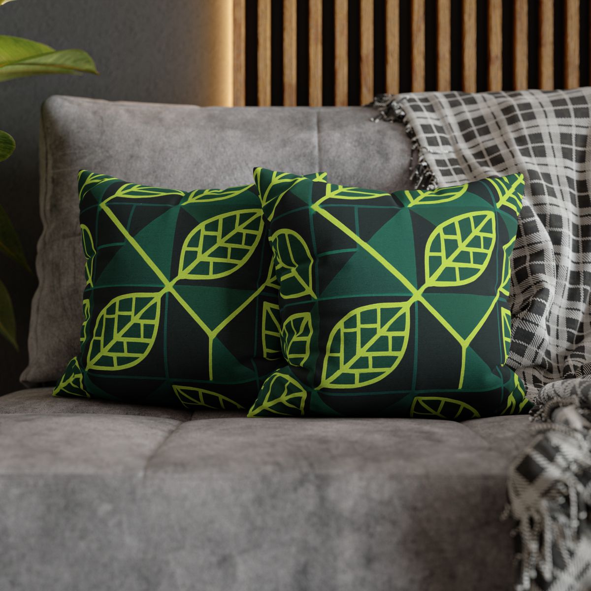 Veinwork Geometry Grid unique gift pillow cases