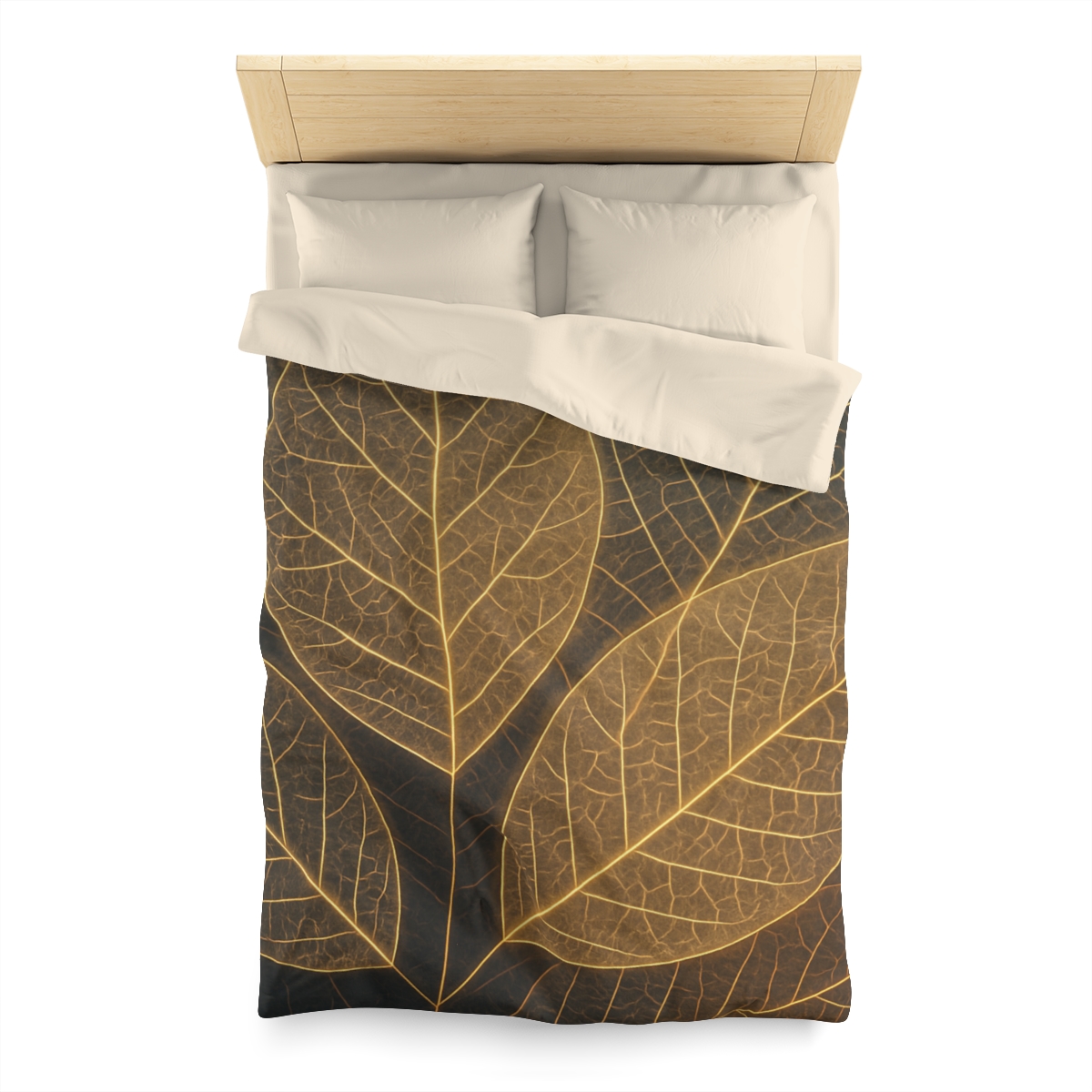 Solar Leaf Lattice designer printed duvets