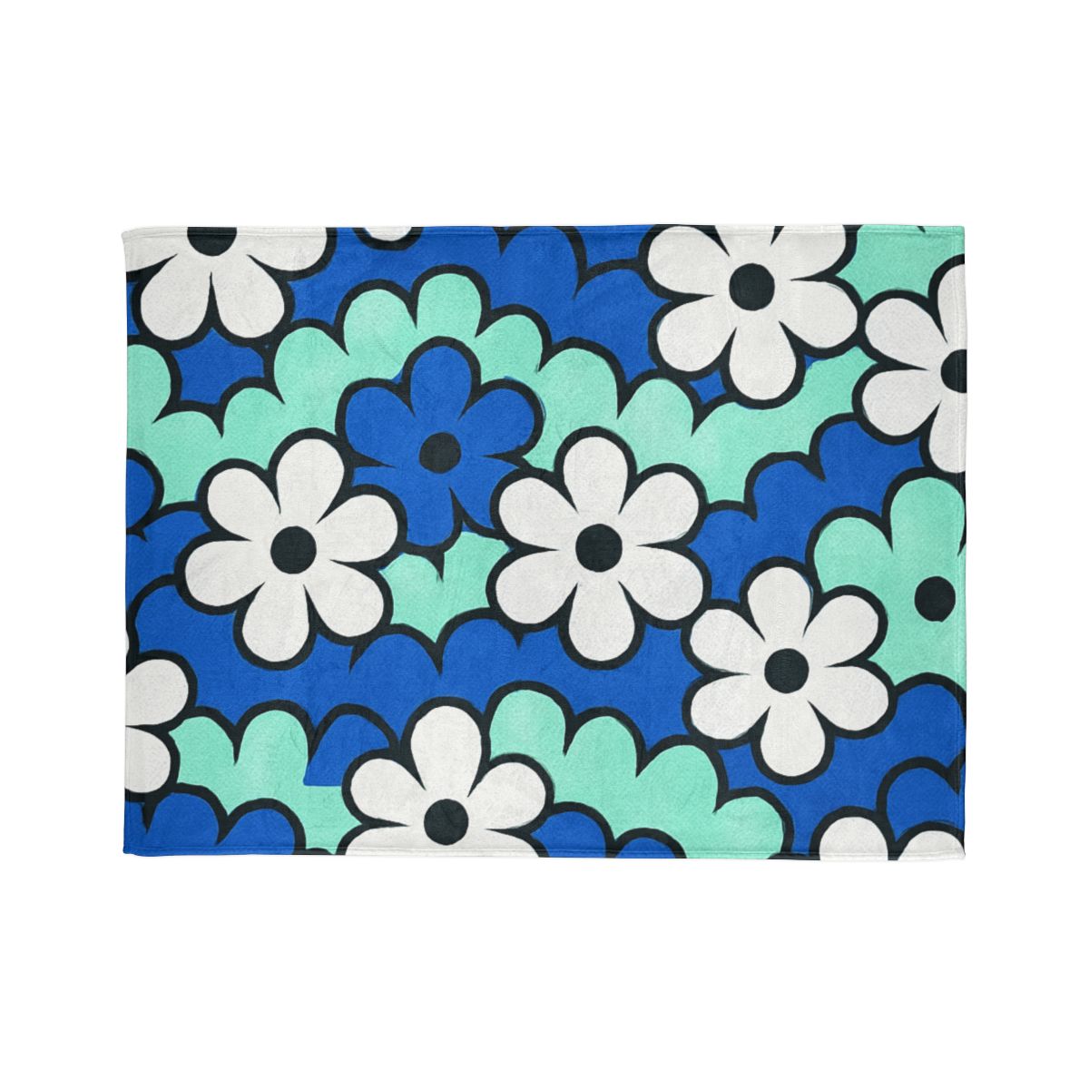 Blossom Wave Tessellation soft fleece blankets