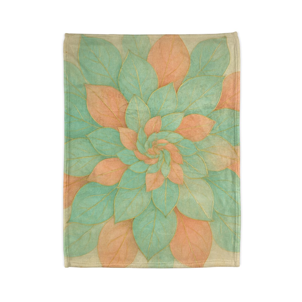 Petal Spiral Mosaic personalized cozy blankets