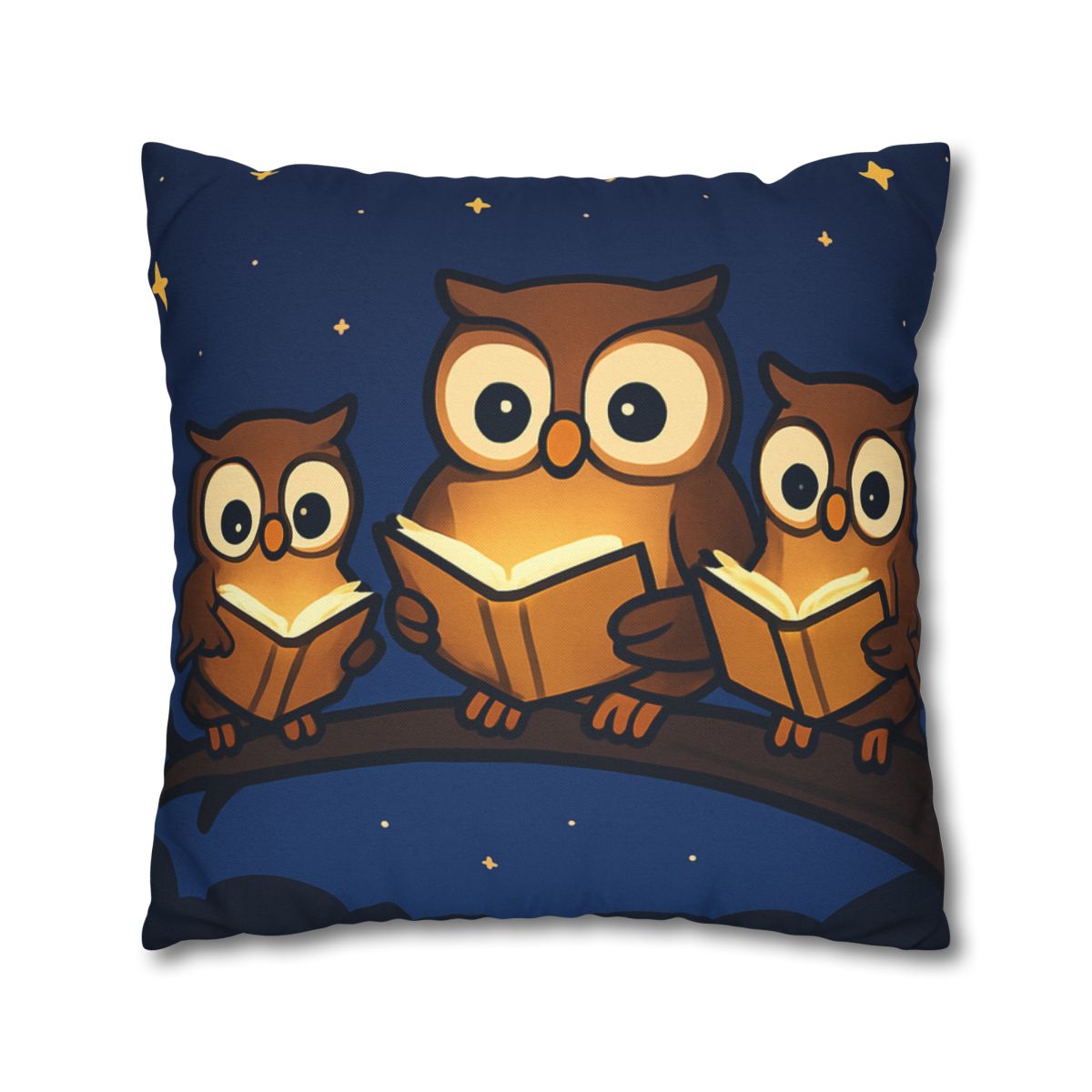 Moonlight Library Of Owls unique gift pillow cases