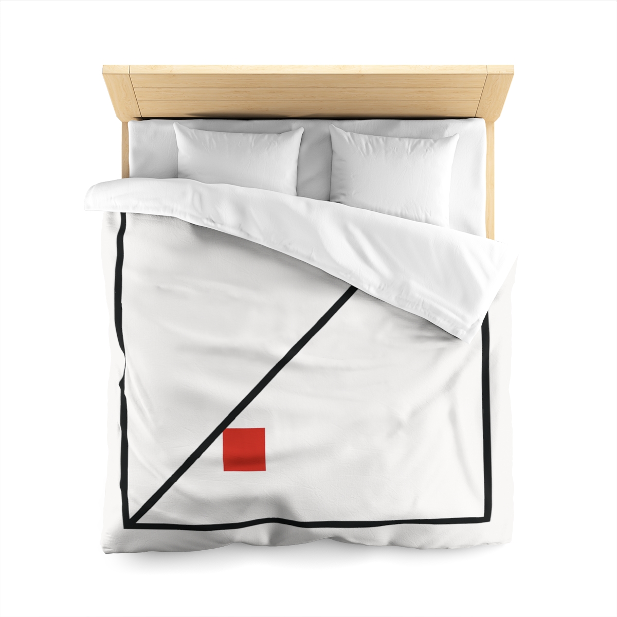 Diagonal Frame Split soft comforter duvets