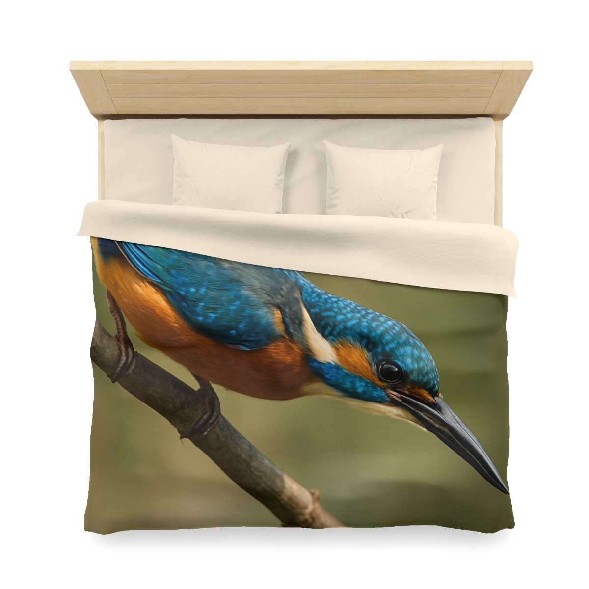 Kingfisher Sapphire Dive unique patterned duvets