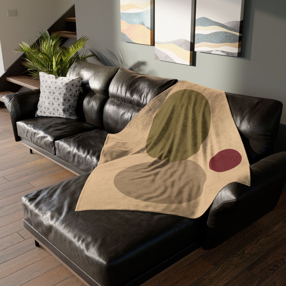Three Circles With Shared Edge personalized cozy blankets