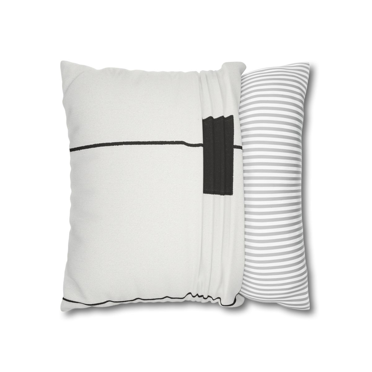 Offset Frame And Inner Square Pause trendy patterned pillow cases