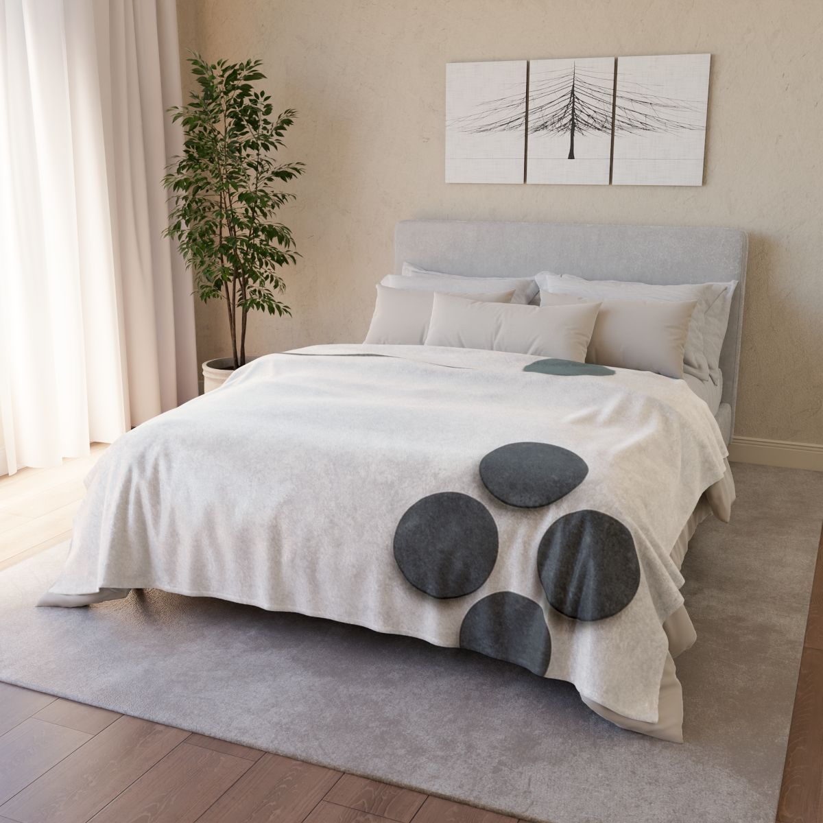 Clustered Dots With Broken Line trendy patterned blankets