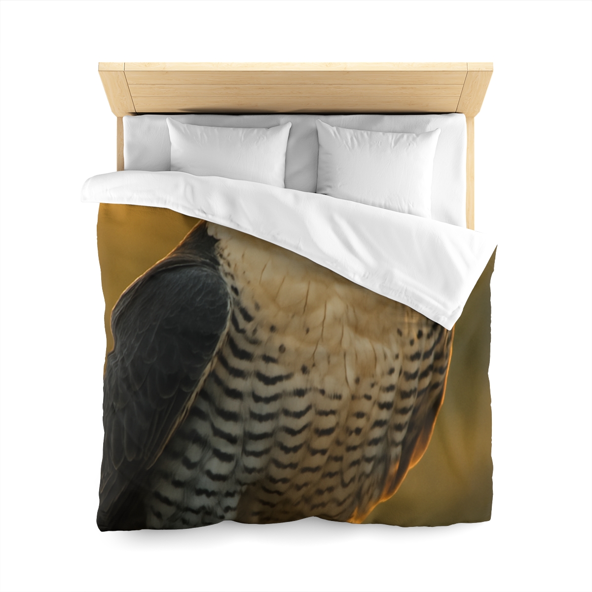 Dawn Arrow Peregrine Falcon designer printed duvets