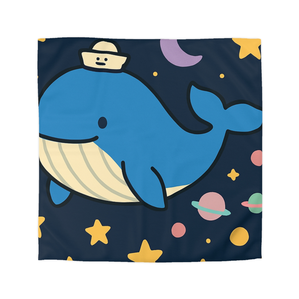 Starry Whale Adventure soft comforter duvets