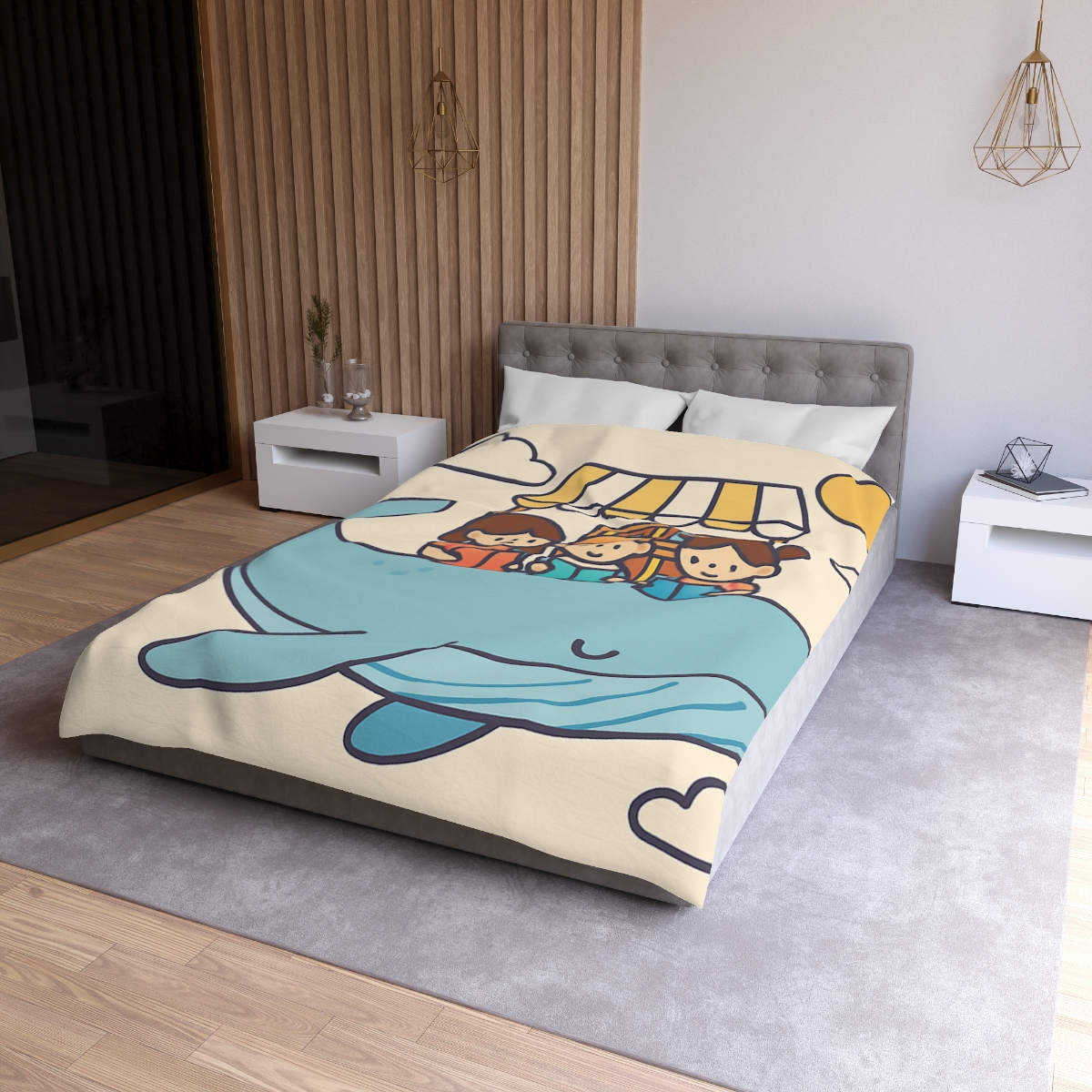 Sky Library On A Flying Whale trendy bedroom duvets