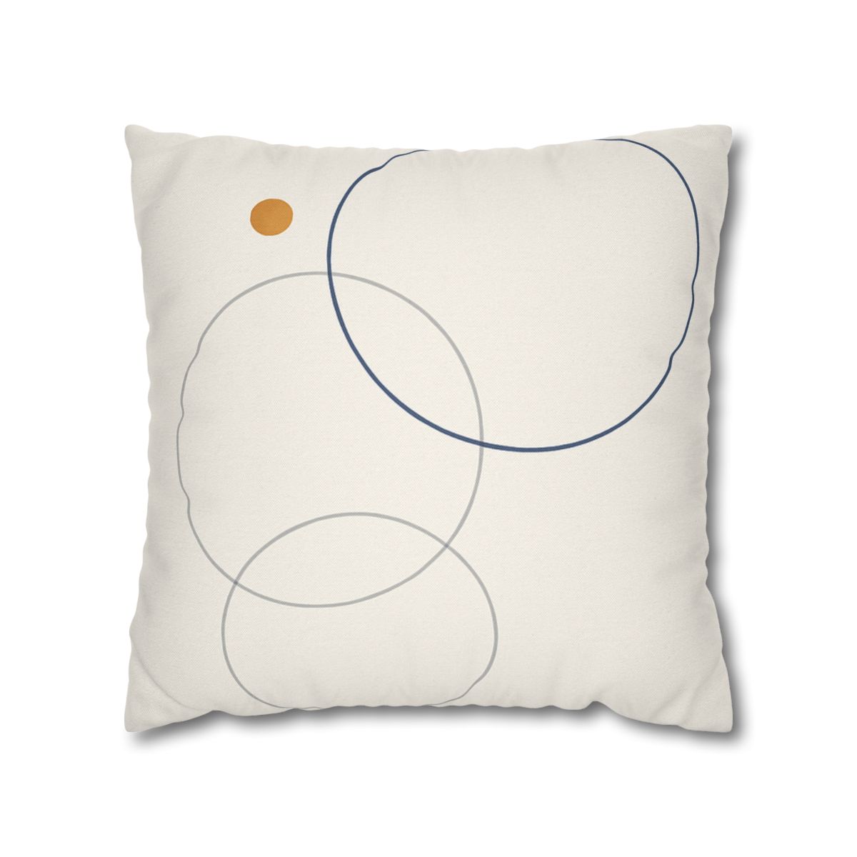 Balanced Cluster Of Three Rings soft cotton pillow cases