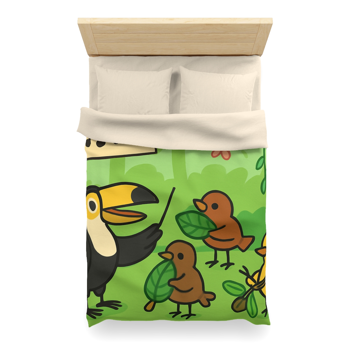 Rainforest Orchestra Of Birds unique patterned duvets