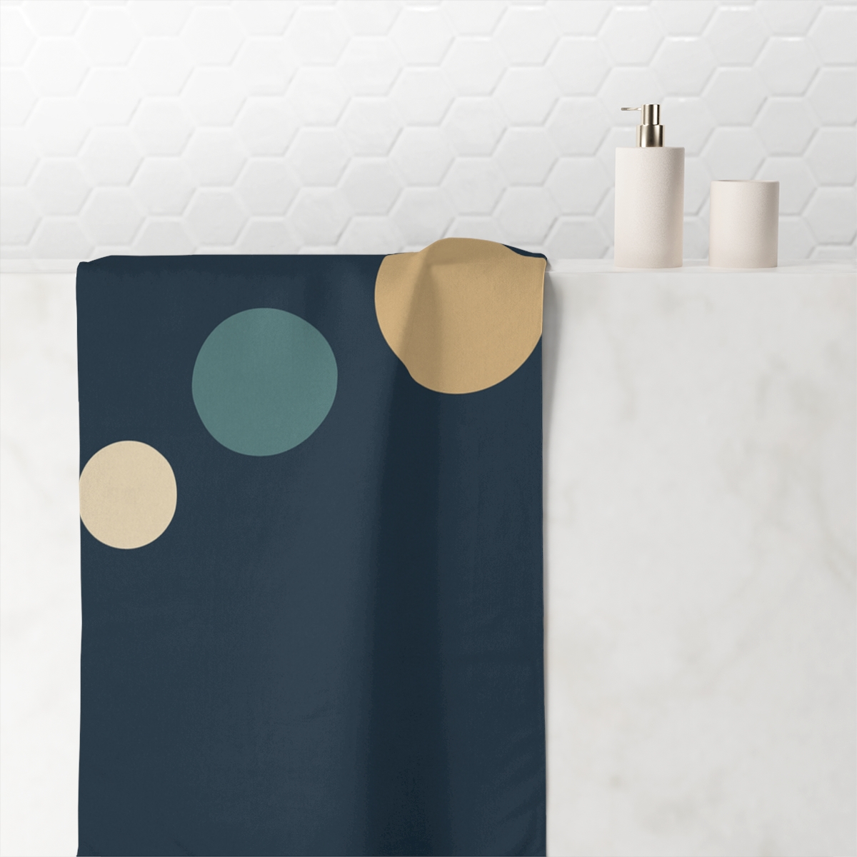 Staggered Circle Trialogue unique gift towels