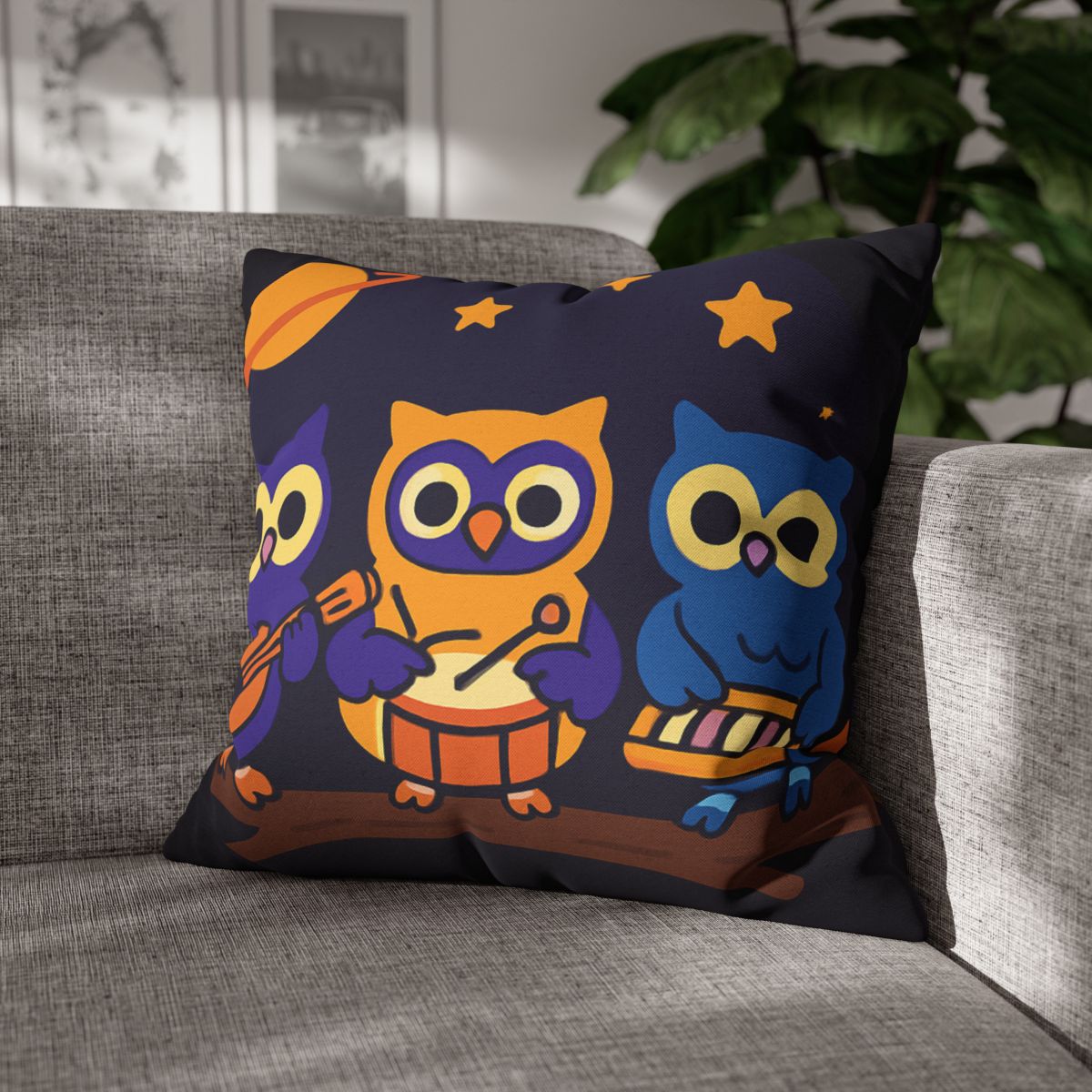 Star Song Owl Band unique gift pillow cases