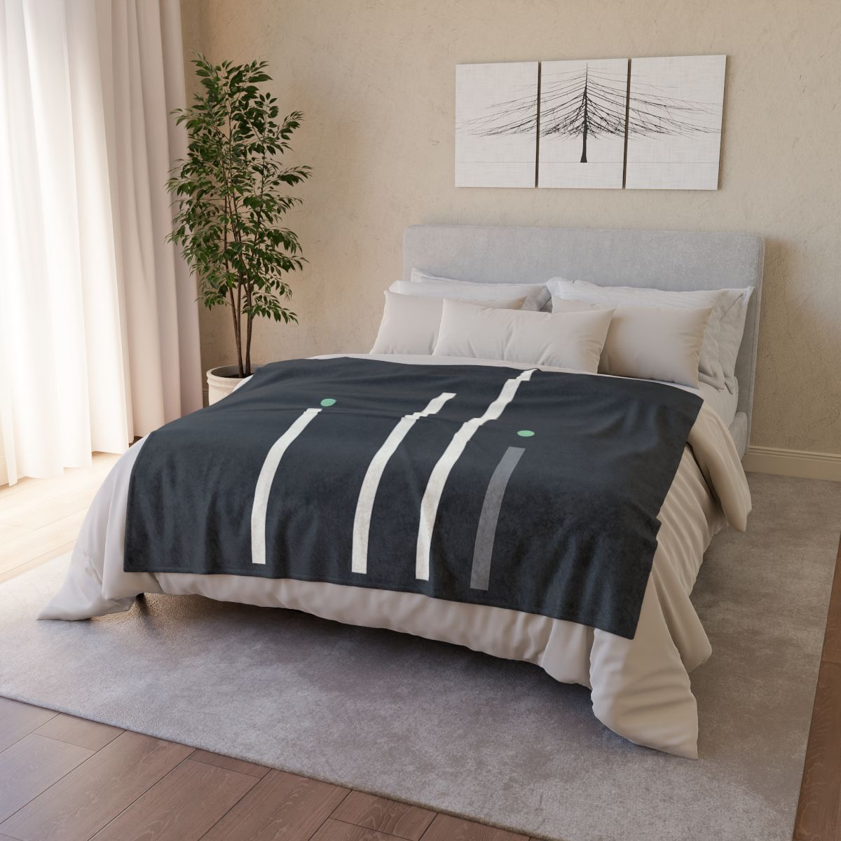 Staggered Starfield Bars stylish throw blankets