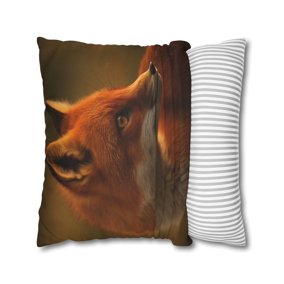 Crimson Whisper Red Fox trendy patterned pillow cases