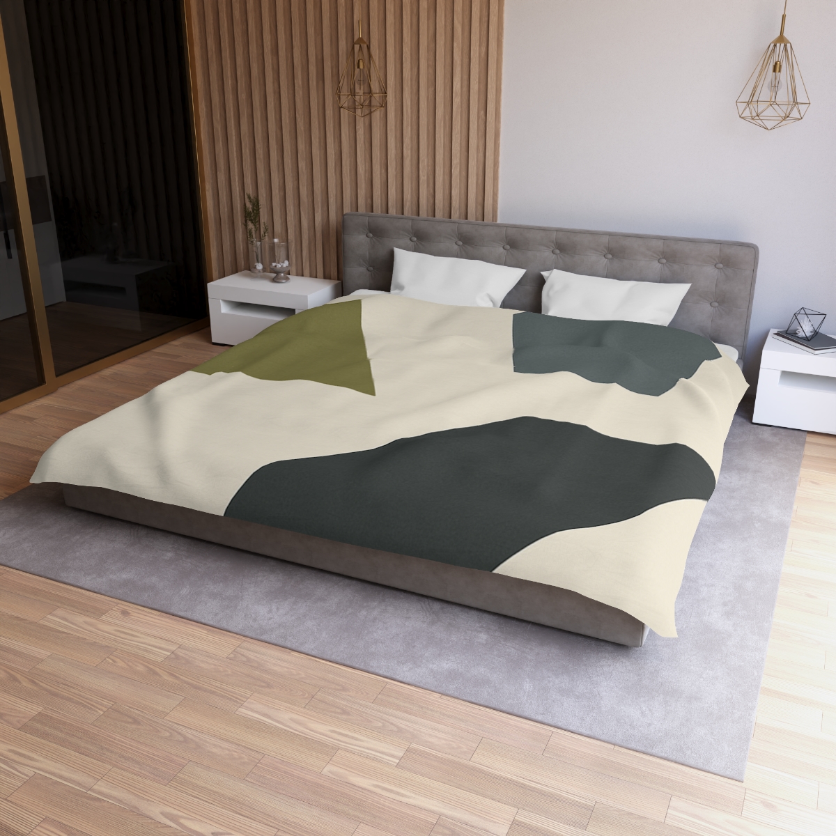 Sparse Polygon Cluster custom duvets