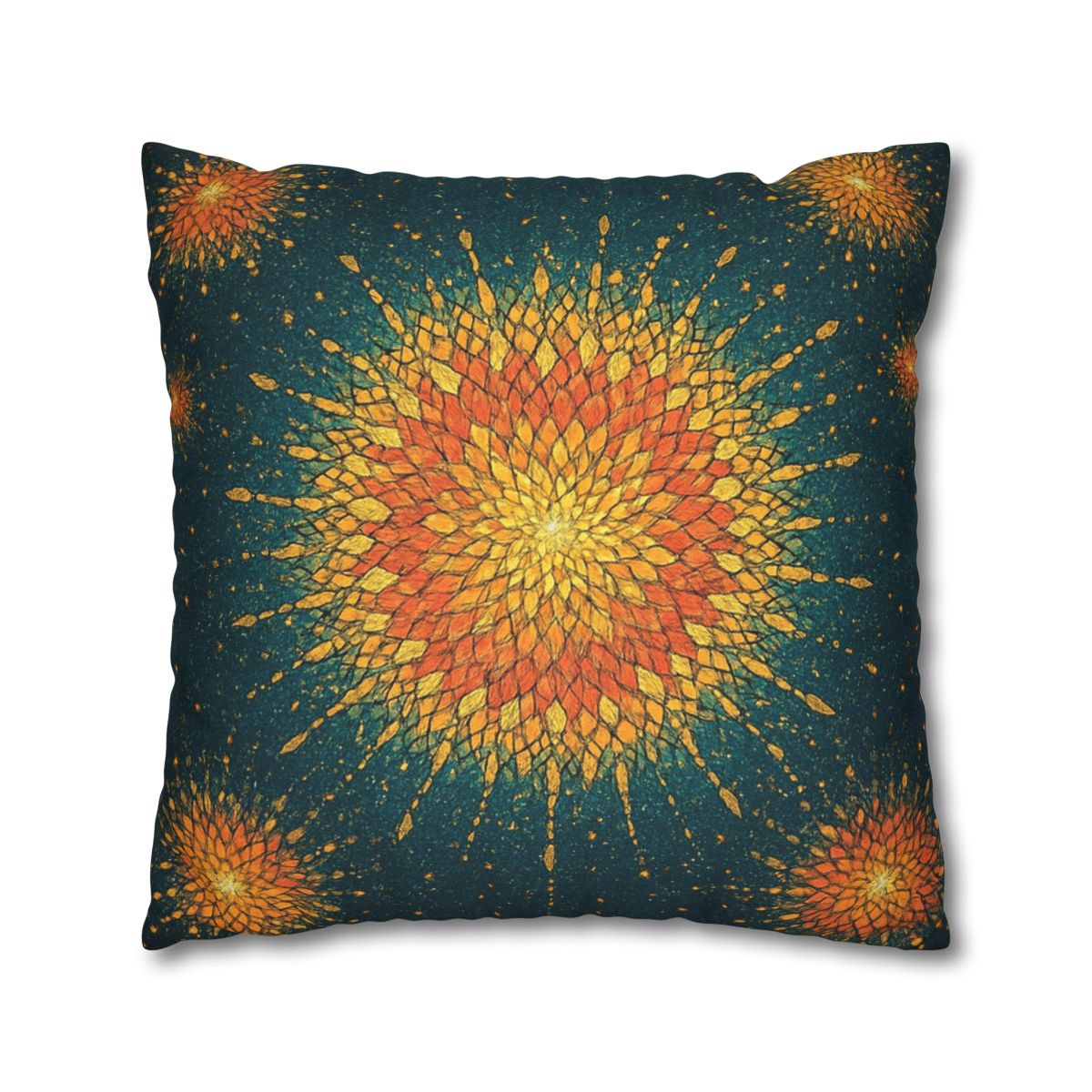 Starburst Mosaic Halo personalized pillow covers