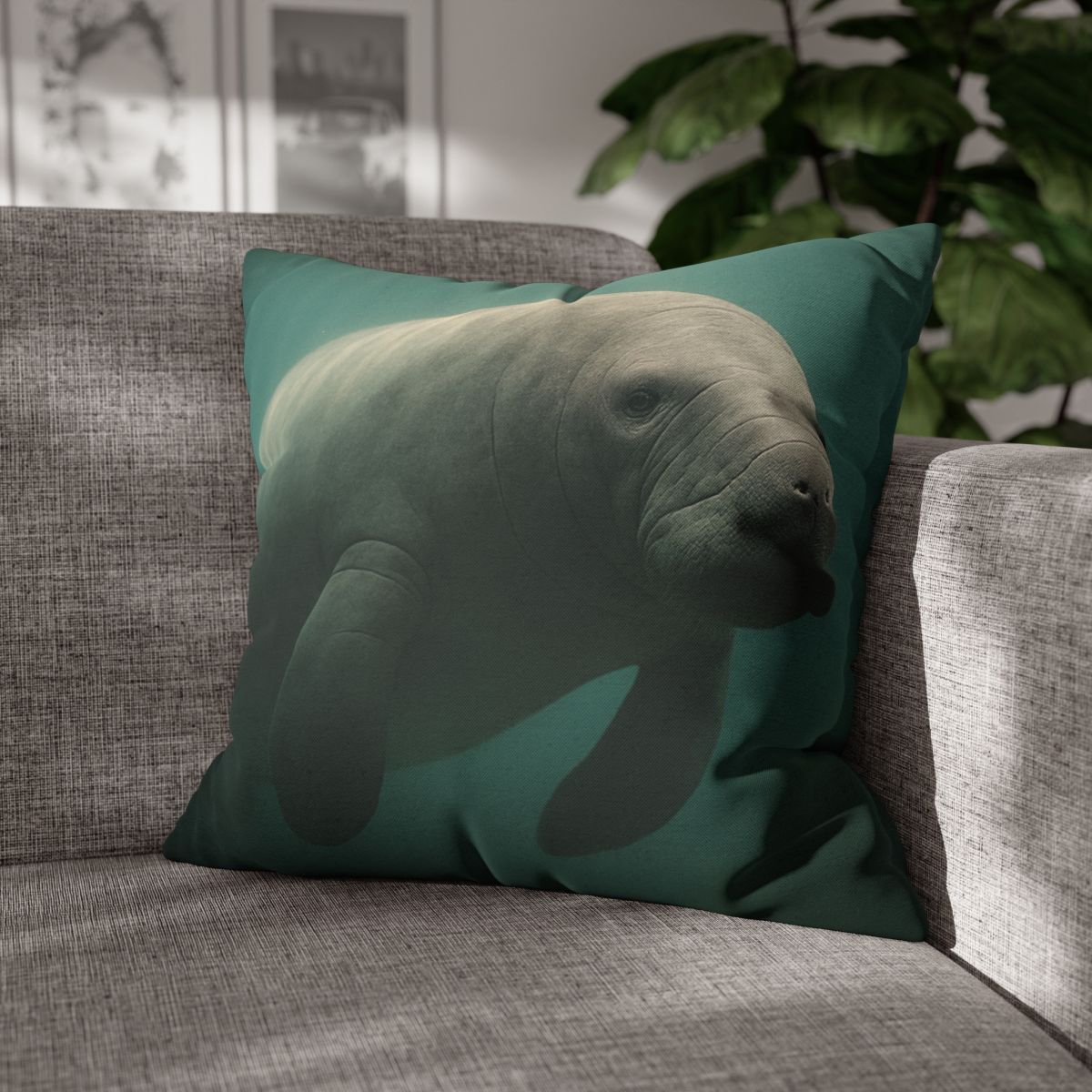 Dawn Drift Manatee personalized pillow covers