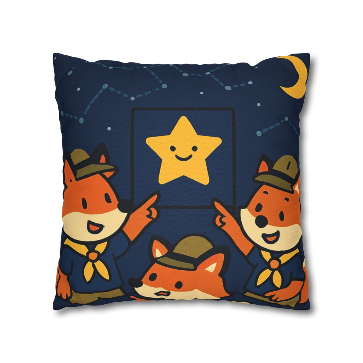 Stargazing Fox Scouts unique gift pillow cases