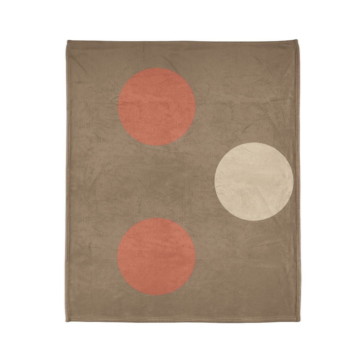 Triad Of Quiet Circles decorative home blankets