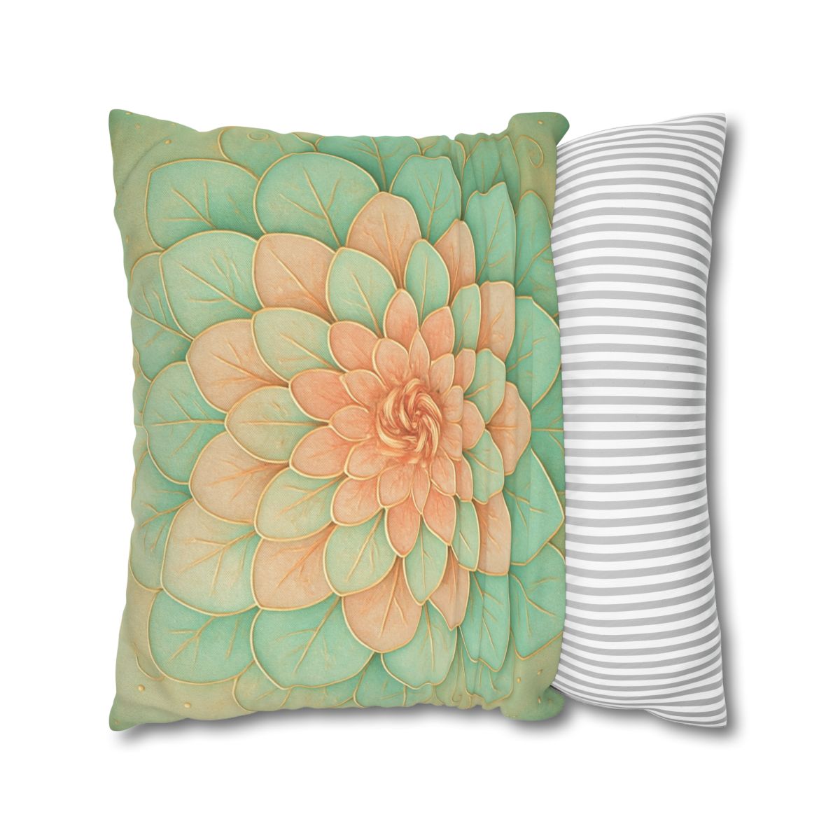 Petal Spiral Mosaic custom pillow cases