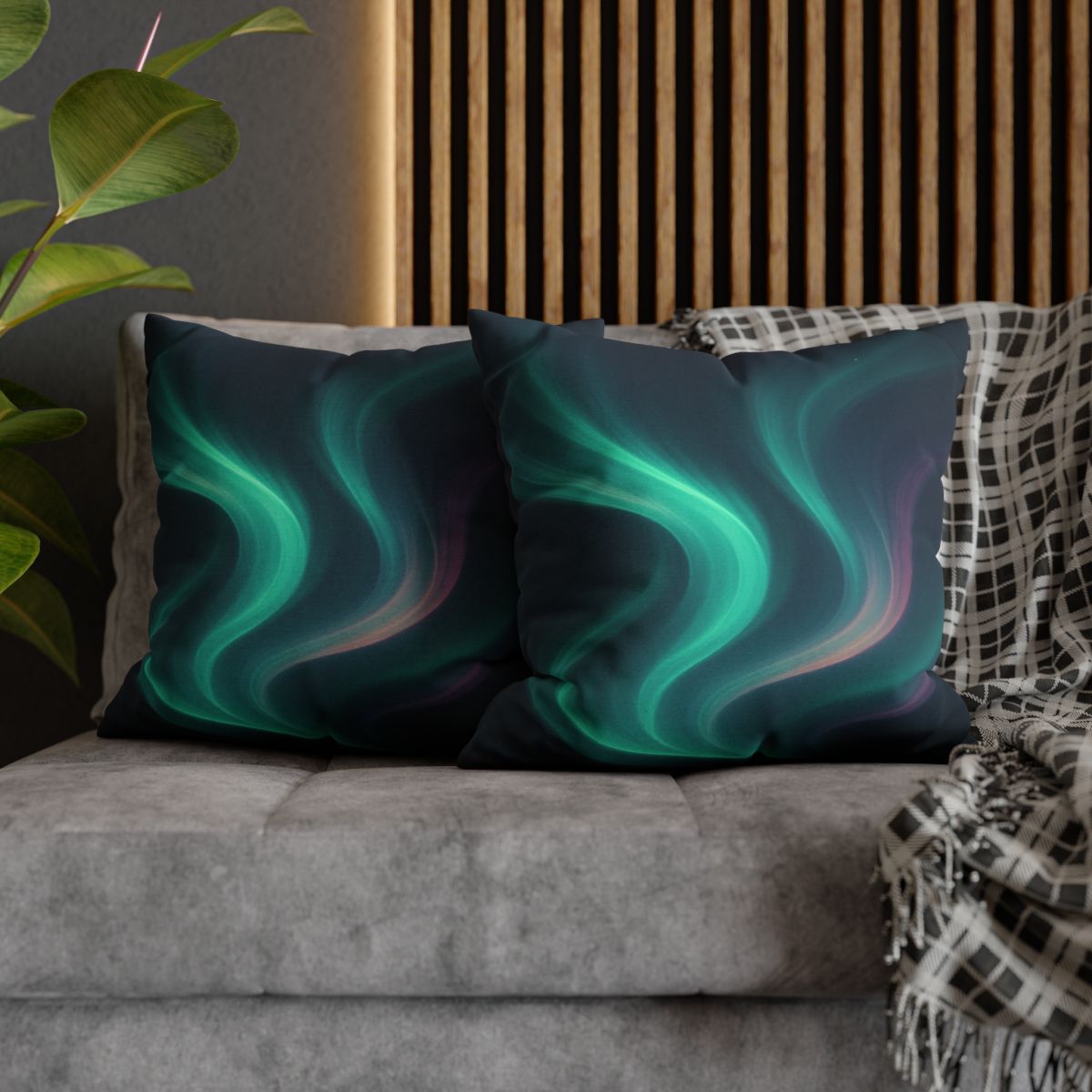 Aurora Spectrum Drift soft cotton pillow cases