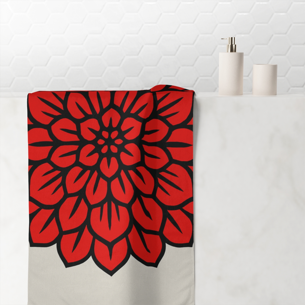 Bloom Mandala Echo decorative home towelscustom towels