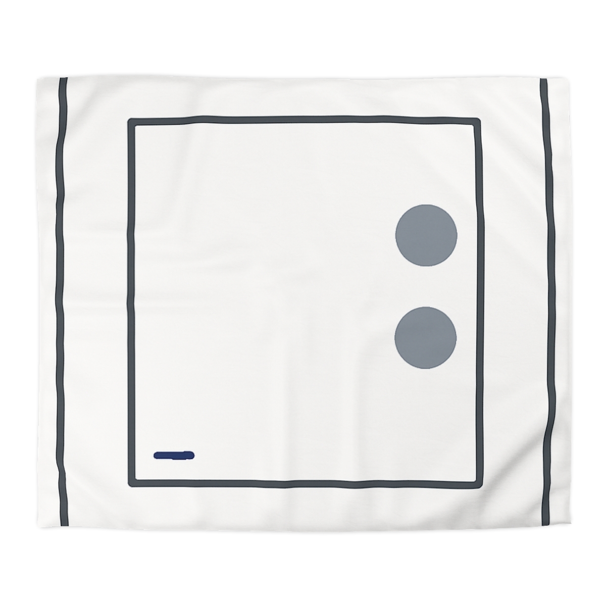 Nested Square With Sliding Circle Pair personalized bedding duvets